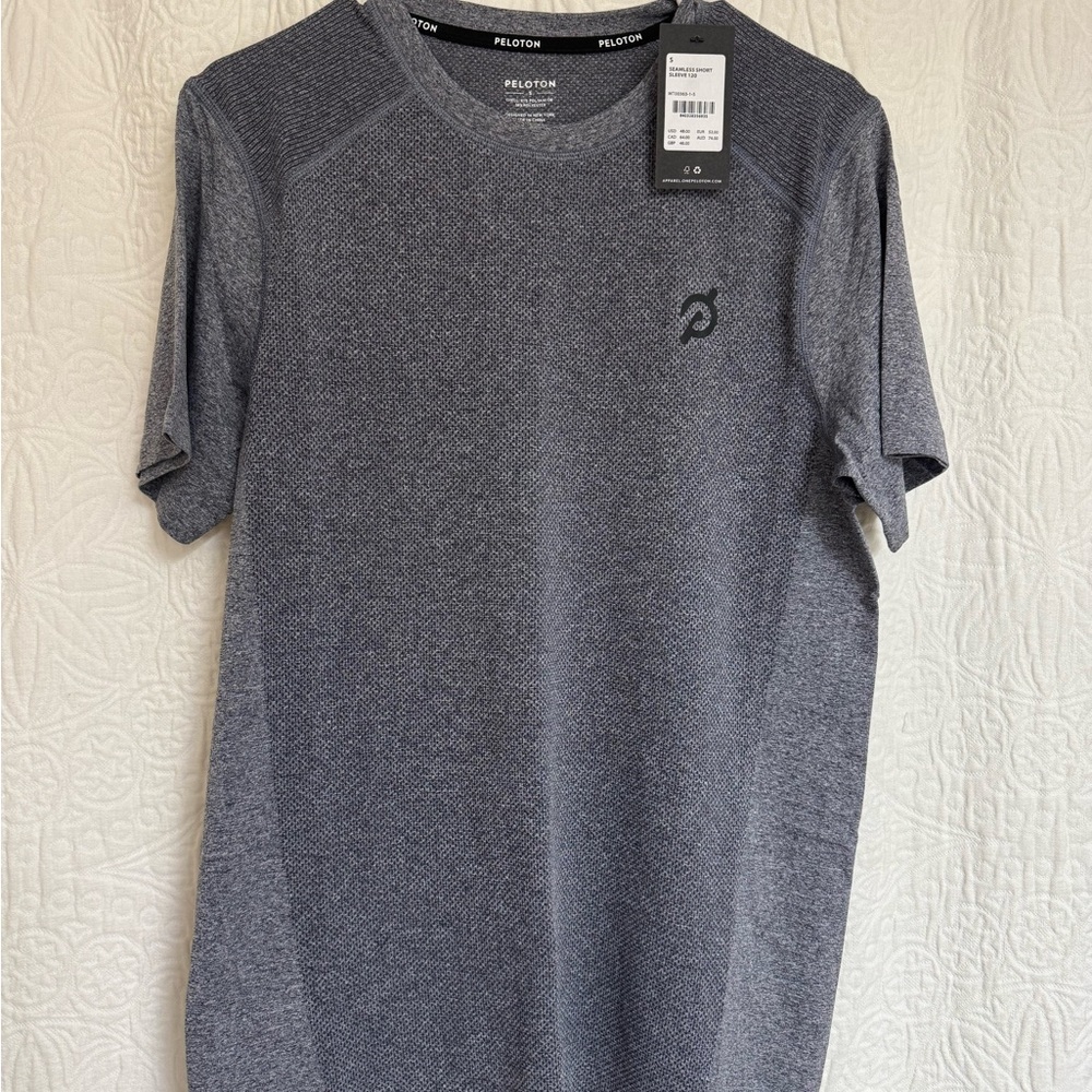 Peloton Gray Short Sleeve Performance Tee